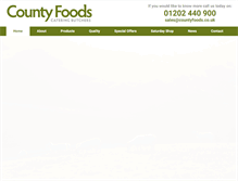 Tablet Screenshot of countyfoods.co.uk